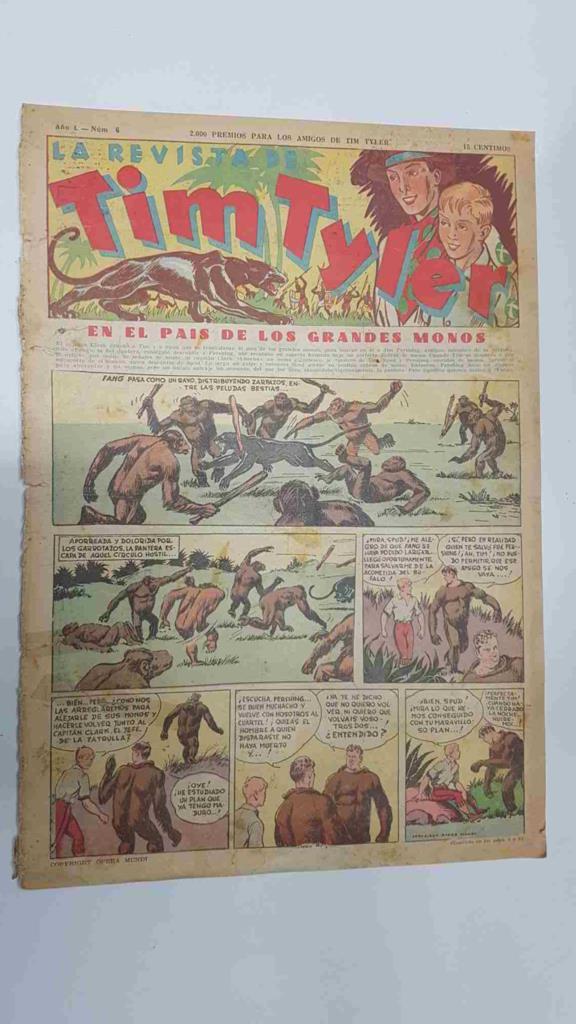 Tim Tyler de Hispano Americana numero 006 (procede de tomo desencuadernado)