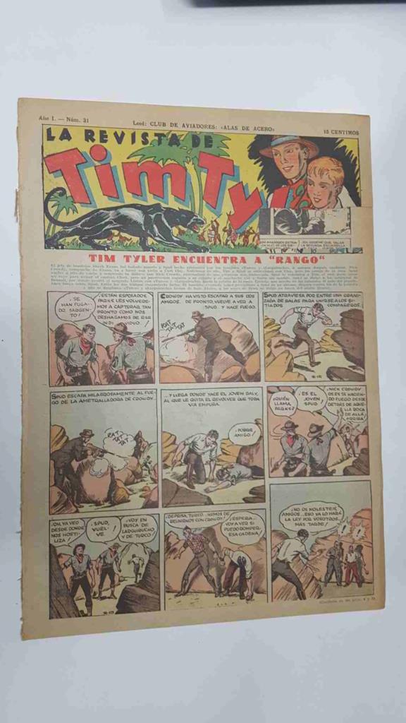 Tim Tyler de Hispano Americana numero 031 (procede de tomo desencuadernado)