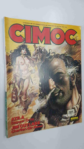 Revista: Cimoc num 116 - Atila (Segura/Ortiz), Jim Cutlass (Charlier/Gir/Rossi)