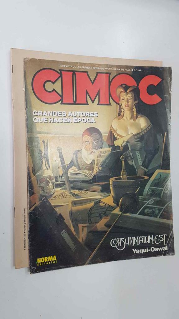 Revista: Cimoc num 106. Portada Segrelles, Consummatum est - Yaqui/Oswal , El lenguaje secreto de los gorilas