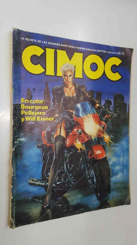 Revista: Cimoc numero 73 (lomo cubierta con cello) - Portada: Luis Royo, Alvar Mayor - el fin de la locura (Trillo y Breccia). En color: Bourgeon Pellejero y Will Eisner