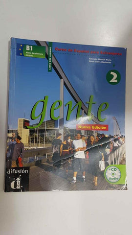 Gente 2 Libro del Alumno. Curso de Español para Extranjeros, nueva edicion - Ernesto Martin Peris (incluye cd audio)