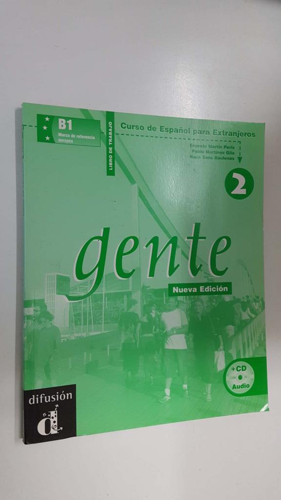 Gente 2 Libro de Trabajo (pequeño roto contracubierta). Curso de Español para Extranjeros, nueva edicion - Ernesto Martin Peris (incluye cd audio)
