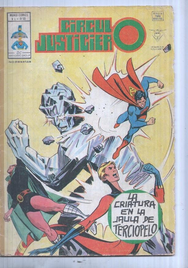 Mundi Comics: Circulo justiciero v. 1, num 10 - la criatura en la jaula de terciopelo