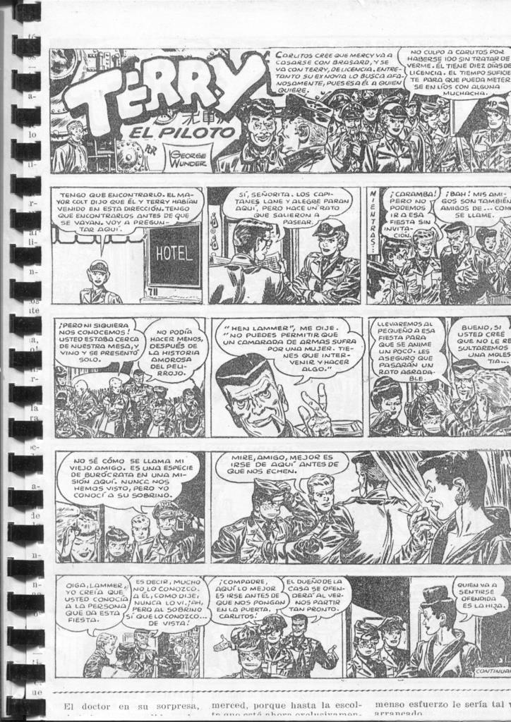 Tomo encuadernacion canutillo con: Terry el piloto (George Wunder, 73 paginas)
