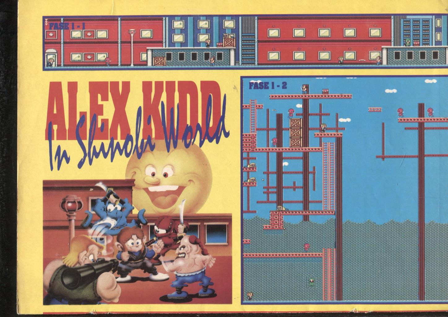 Alex Kidd in shinobi world: mapa guia del juego ordenador/consola