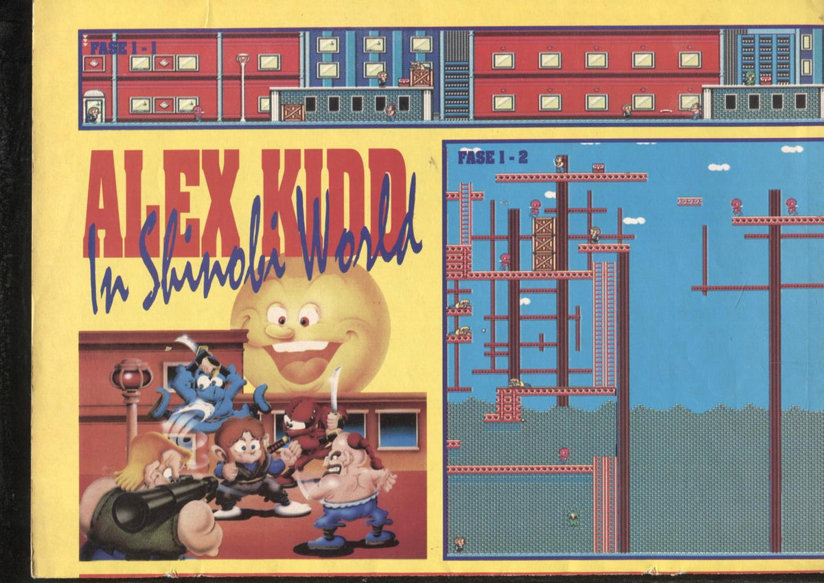 Alex Kidd in shinobi world: mapa guia del juego ordenador/consola