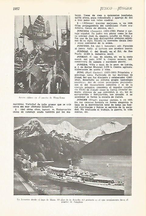 LAMINA VOX 16831: Puerto de Hong Kong y vista del Jungefrau