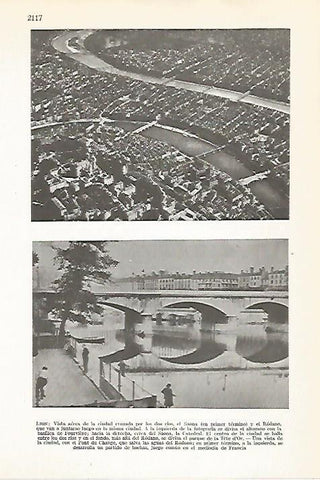LAMINA VOX 16880: Vistas de Lyon, Francia