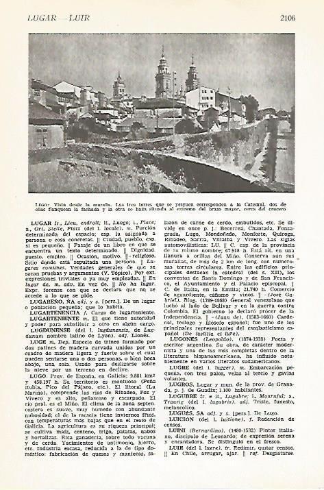 LAMINA VOX 16876: Vista de Lugo desde la muralla