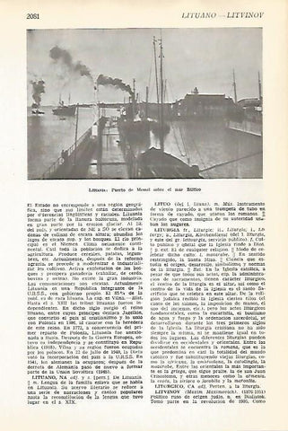 LAMINA VOX 16869: Puerto de Memel, Lituania