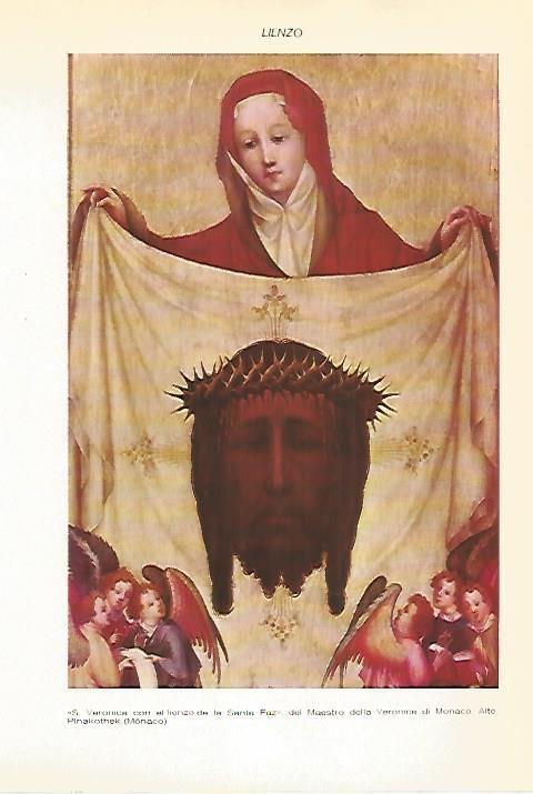LAMINA VOX 16867: Veronica con el lienzo de la Santa Faz, por el Maestro della Veronica di Monaco