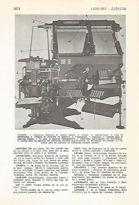 LAMINA VOX 16864: Linotipìa