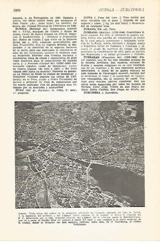 LAMINA VOX 16819: Vista aerea de Zurich, Suiza