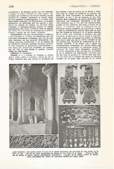 LAMINA VOX 16783: Arte visigotico