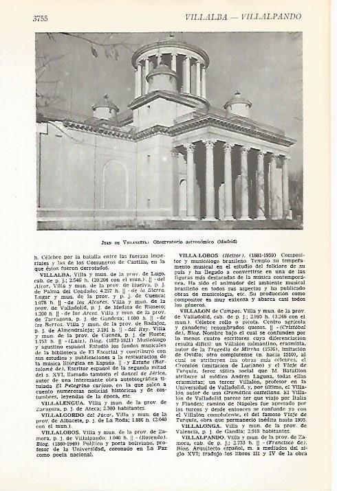 LAMINA VOX 16777: Observatorio Astronomico de Madrid