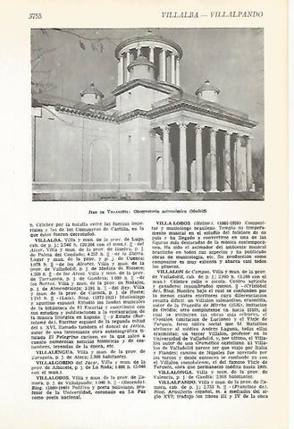 LAMINA VOX 16777: Observatorio Astronomico de Madrid