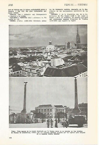 LAMINA VOX 16775: Vistas parciales de Viena
