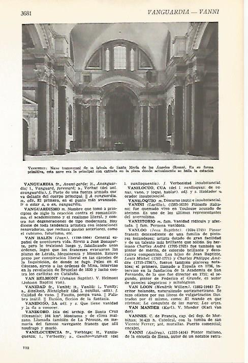 LAMINA VOX 16761: Interior de Santa Maria de los Angeles, Roma