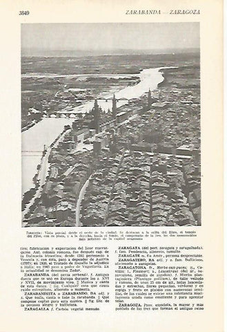LAMINA VOX 16814: Vista parcial de Zaragoza