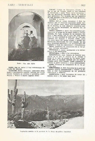 LAMINA VOX 16804: Calle de Xauen, Marruecos y paisaje de La Rioja en Argentina