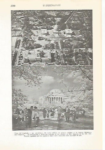 LAMINA VOX 16796: Capitolio y monumento a Jefferson en Washington