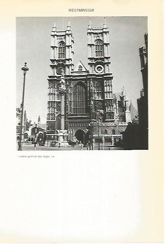LAMINA VOX 16794: Abadia de Westminster, Londres
