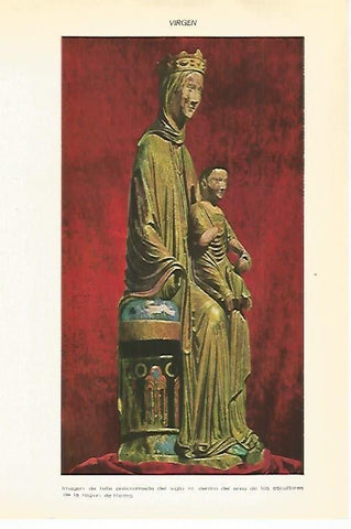 LAMINA VOX 16793: Talla de la Virgen de Reims