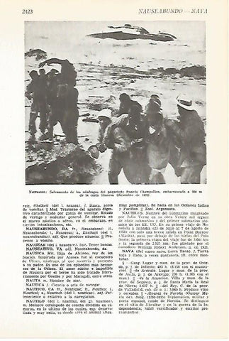 LAMINA VOX 16970: Salvamento de naufragos del Champollion en 1952