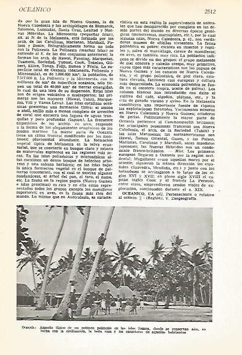 LAMINA VOX 16998: Poblado en la isla de Samoa