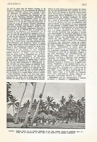 LAMINA VOX 16998: Poblado en la isla de Samoa