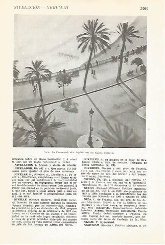 LAMINA VOX 16982: Vista aerea de La Promenade des Anglais en Niza