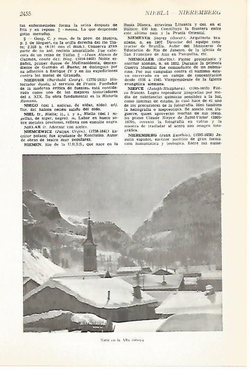 LAMINA VOX 16980: Nieve en la Alta Saboya