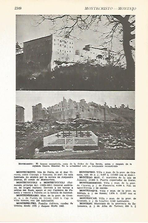 LAMINA VOX 16945: Monasterio de Montecassino, Italia
