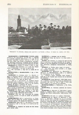 LAMINA VOX 16908: La Kutubia de Marrakesh, Marruecos