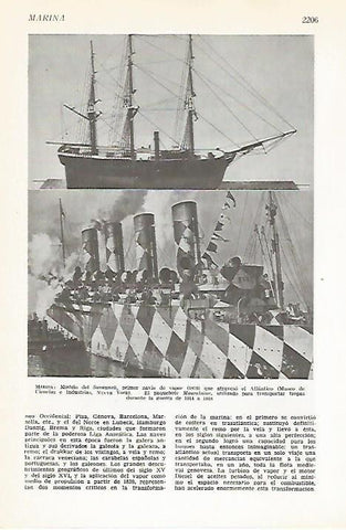 LAMINA VOX 16905: Modelo del Savannah del 1819