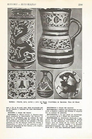 LAMINA VOX 16914: Ceramica mayolica