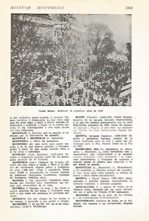 LAMINA VOX 16944: Boulevard de Capucines, por C. Monet