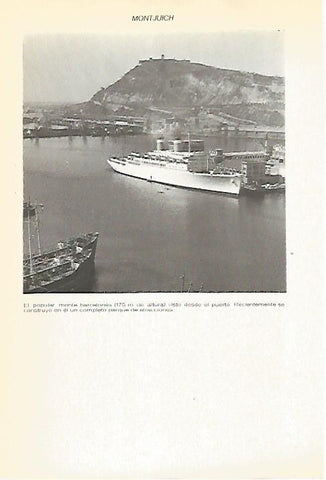 LAMINA VOX 16943: Vista de Montjuic, Barcelona