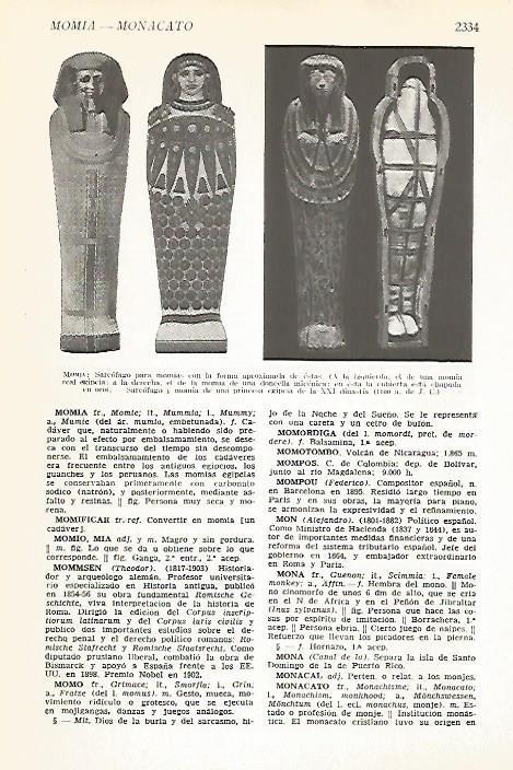 LAMINA VOX 16940: Sarcofagos para momias