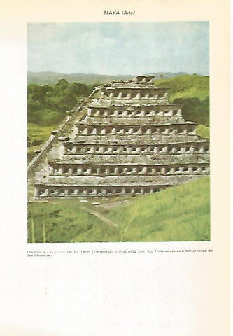 LAMINA VOX 16915: Piramide de los Nichos en El Tajin, Mexico