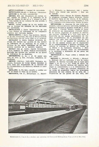 LAMINA VOX 16929: Estacion de Ferrocarrils de la Generalitat en Barcelona