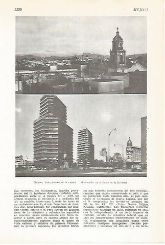 LAMINA VOX 16921: Vista de Mexico DF