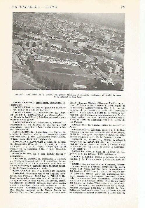 LAMINA VOX 16589: Vista aerea de Badajoz