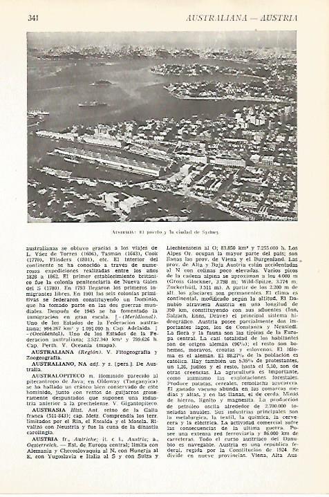 LAMINA VOX 16580: Puerto de Sydney, Australia