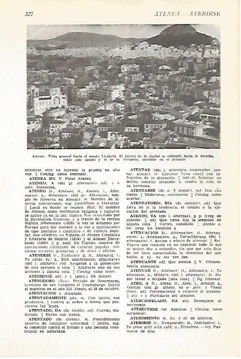LAMINA VOX 16576: Vista de Atenas