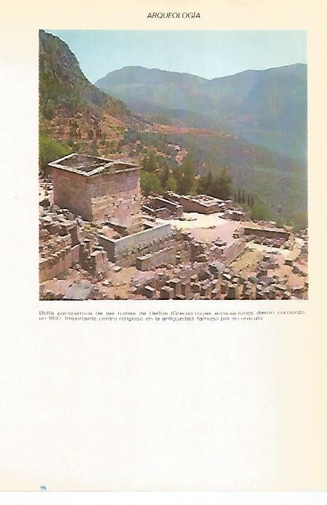 LAMINA VOX 16567: Ruinas de Delfos, Grecia