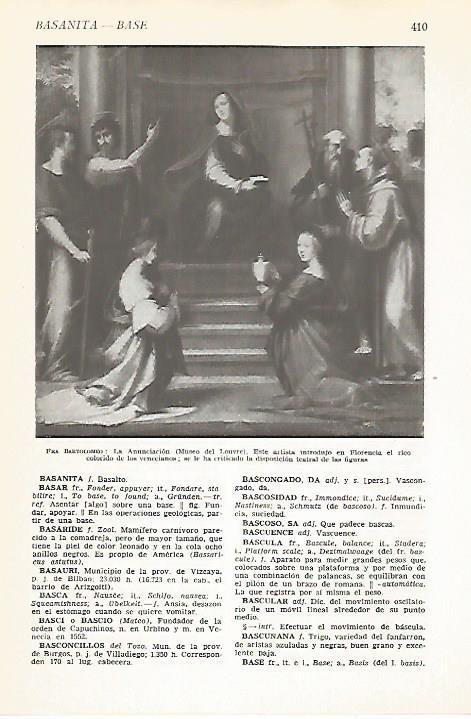 LAMINA VOX 16596: La Anunciacion, por Fra Bartolomeo