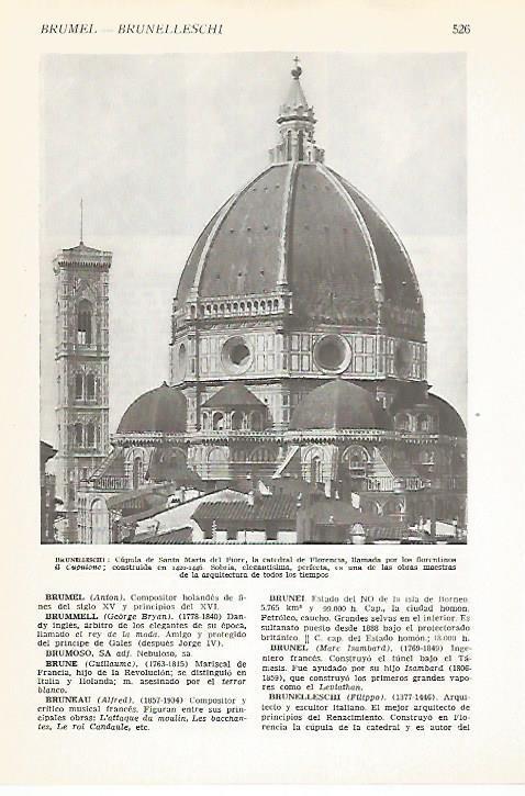 LAMINA VOX 16620: Cupula de Santa Maria en Florencia
