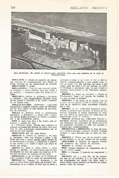 LAMINA VOX 16619: Castillo de Bamborough, Gran Bretaña